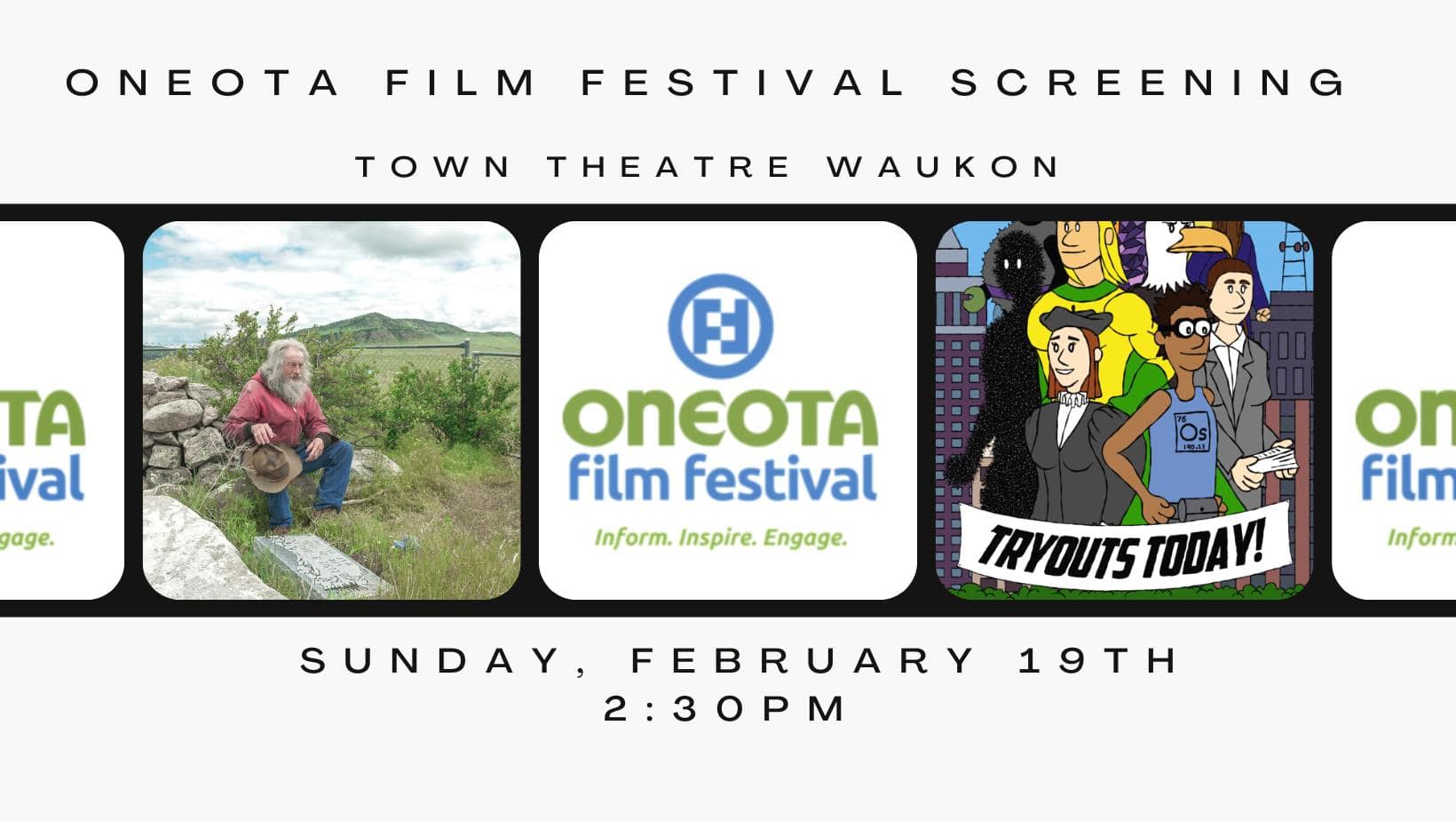 Oneota Film Festival Screening at Waukon Town Theatre thumbnail