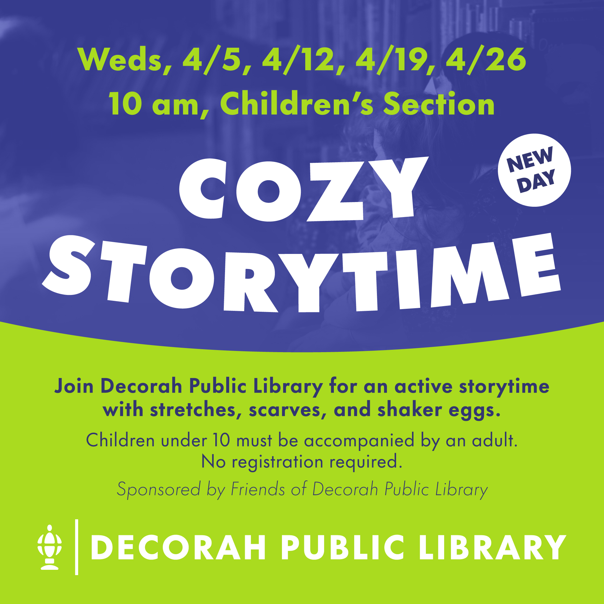 Cozy Storytime at DPL thumbnail