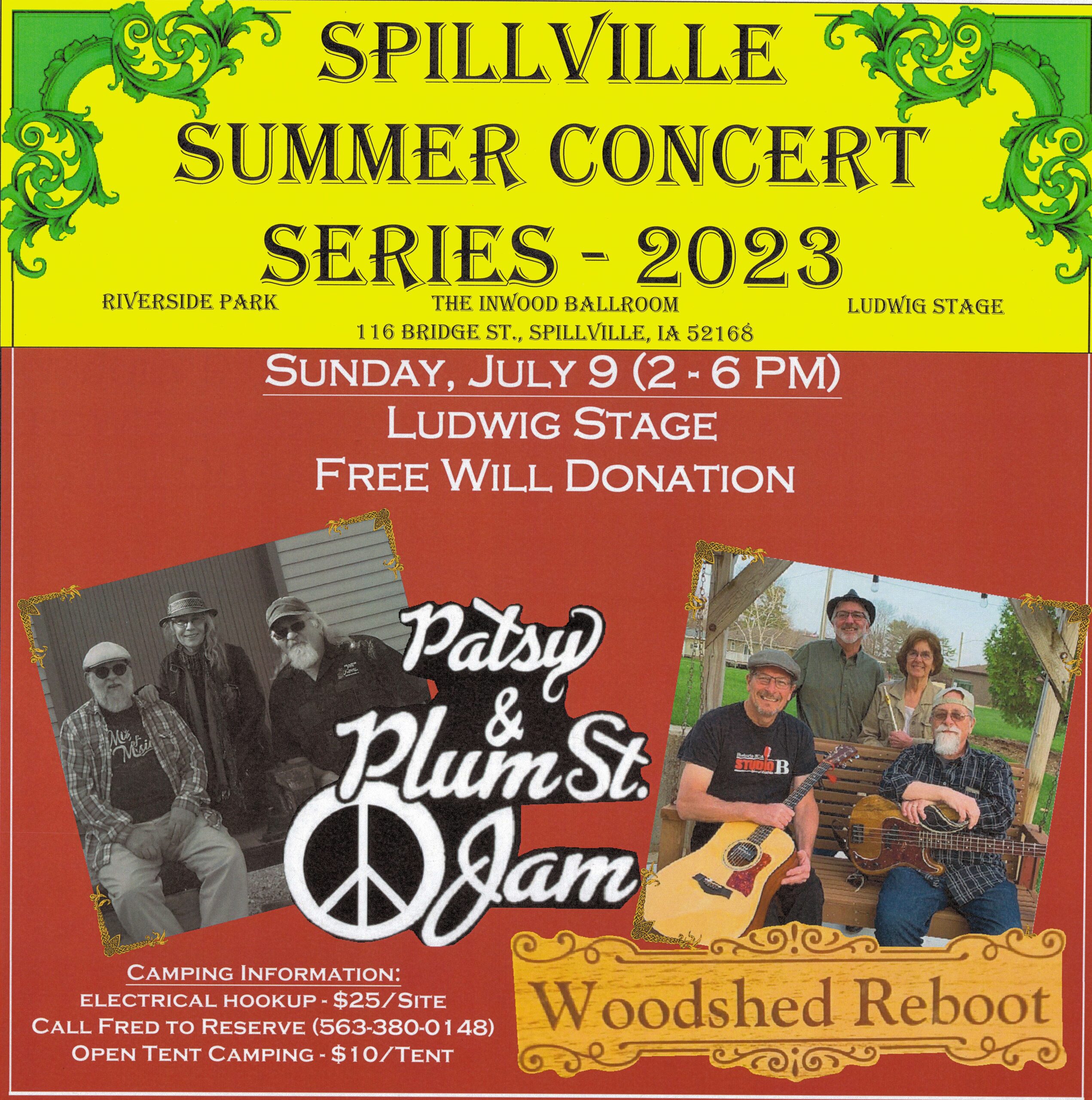 Spillville Summer Concert Series - Woodshed Reboot with Patsy & Plum St. Jam thumbnail