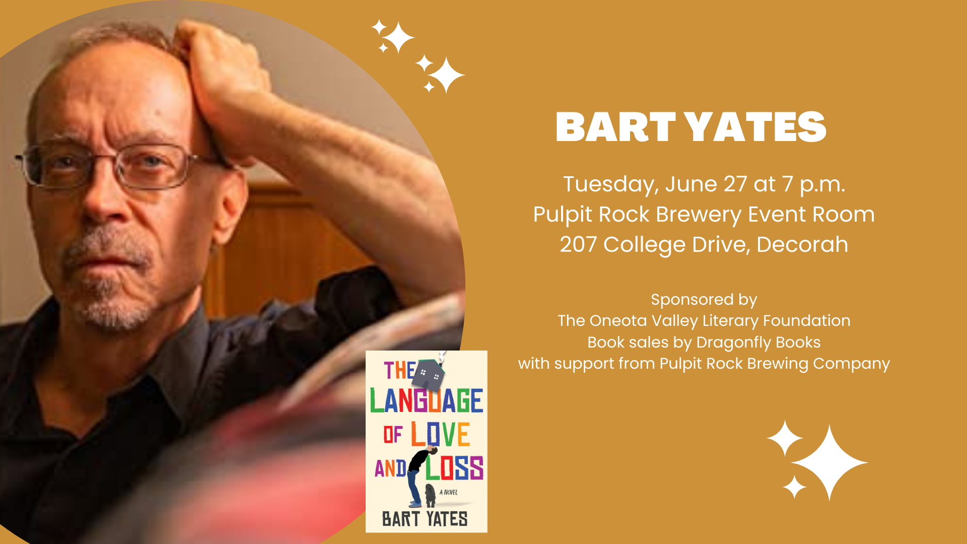Author Event: Bart Yates | The Language of Love and Loss thumbnail