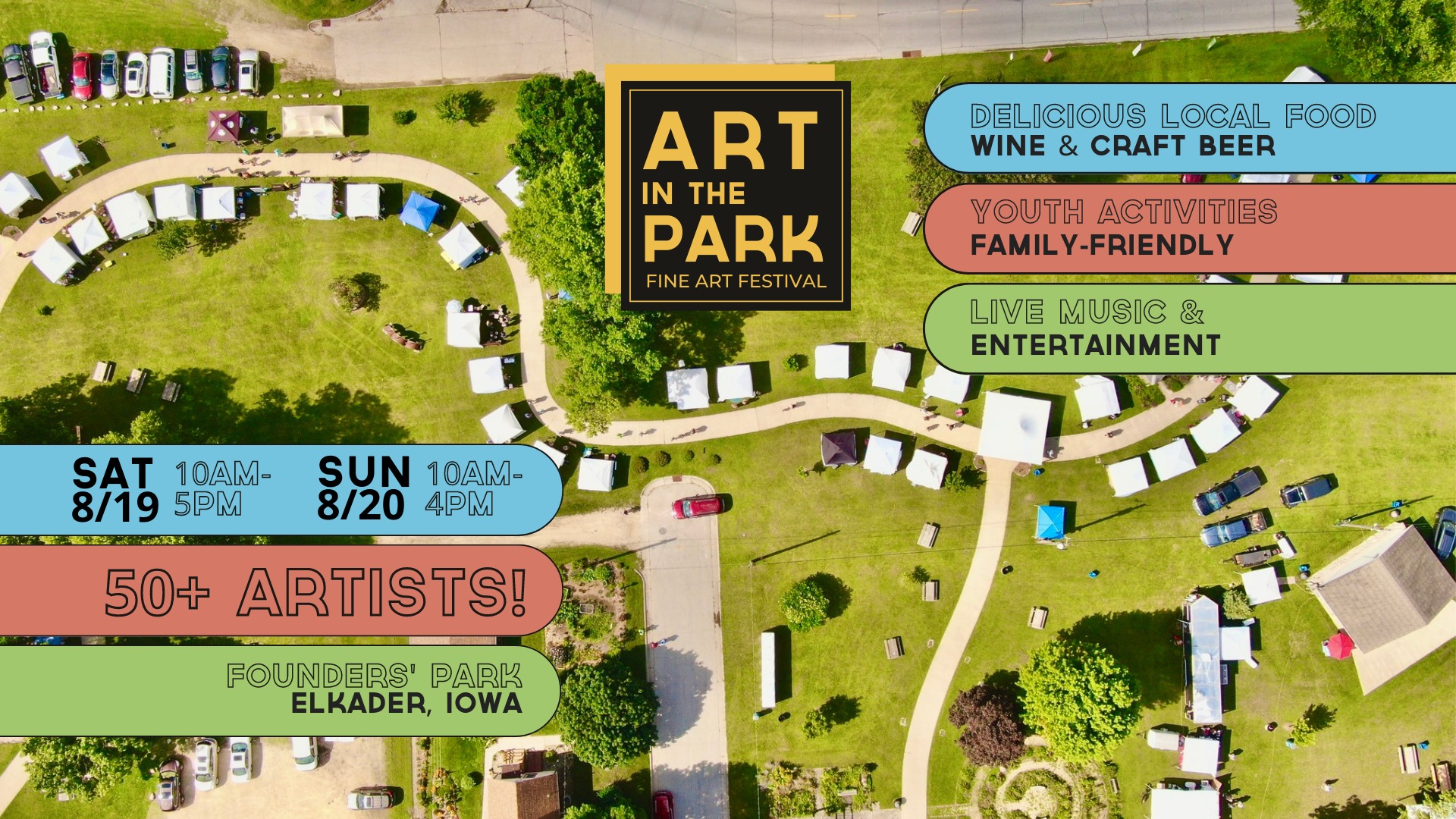 9th Annual Art in the Park Fine Art Festival ☀️ Elkader, IA thumbnail