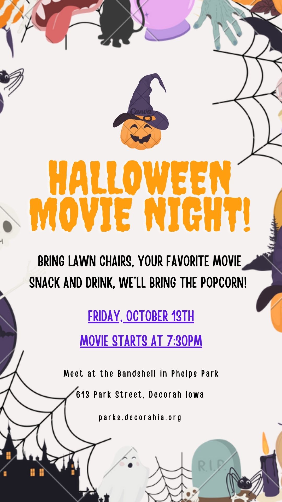 Halloween Movie Night in Decorah Middle School Gym (UPDATED) thumbnail