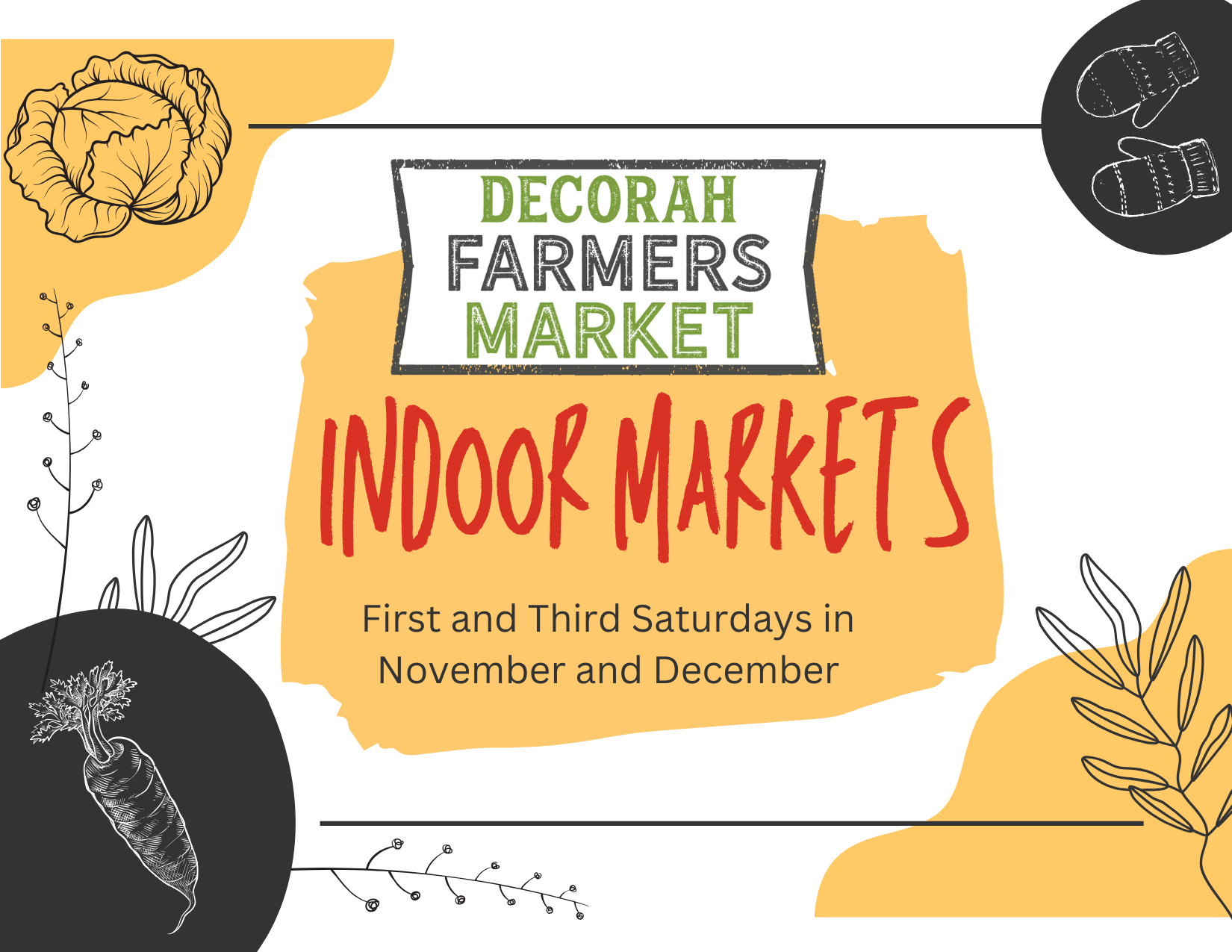 Decorah Farmers Market: Indoor Market - Shop Local This Holiday Season! thumbnail