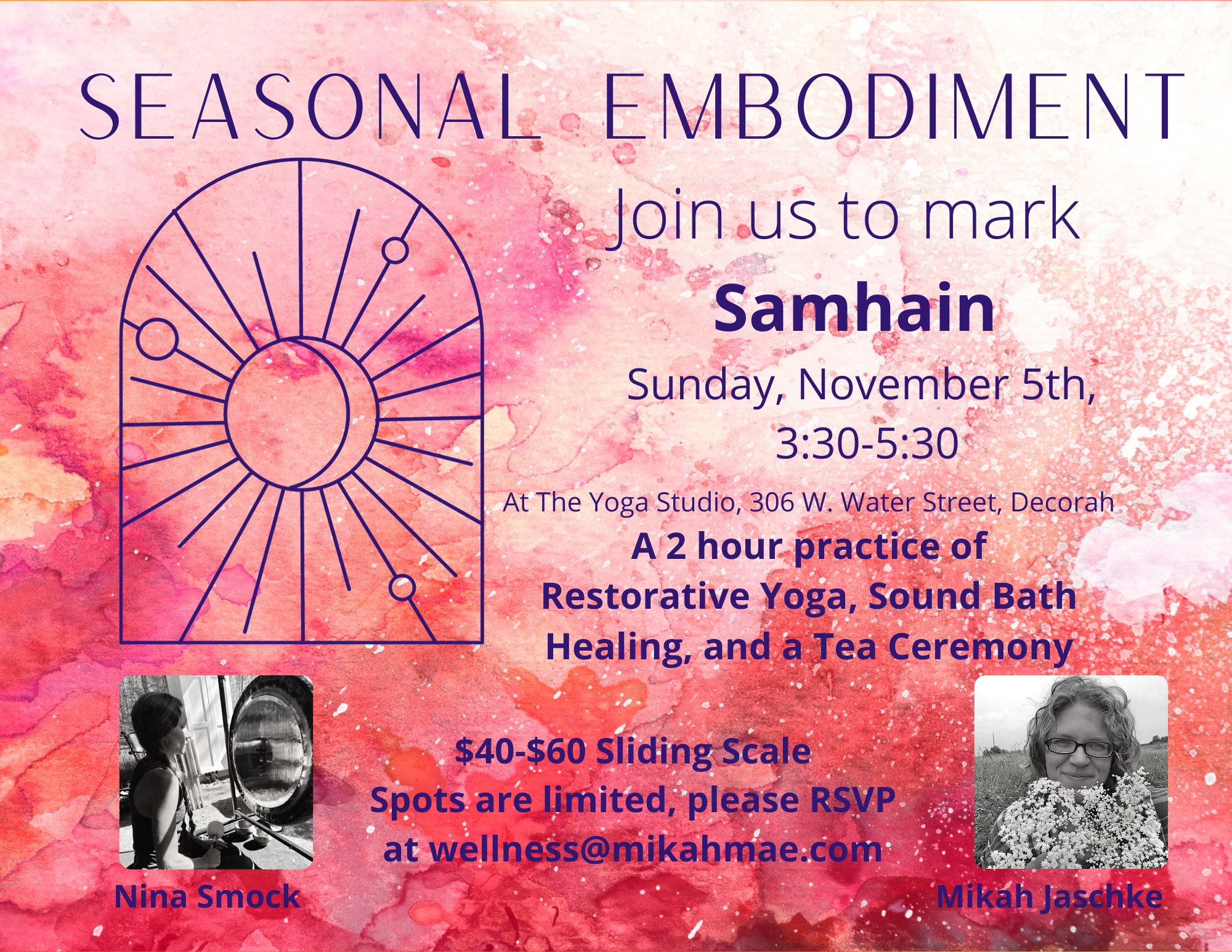 Seasonal Embodiment Samhain Restorative Yoga and Sound Healing