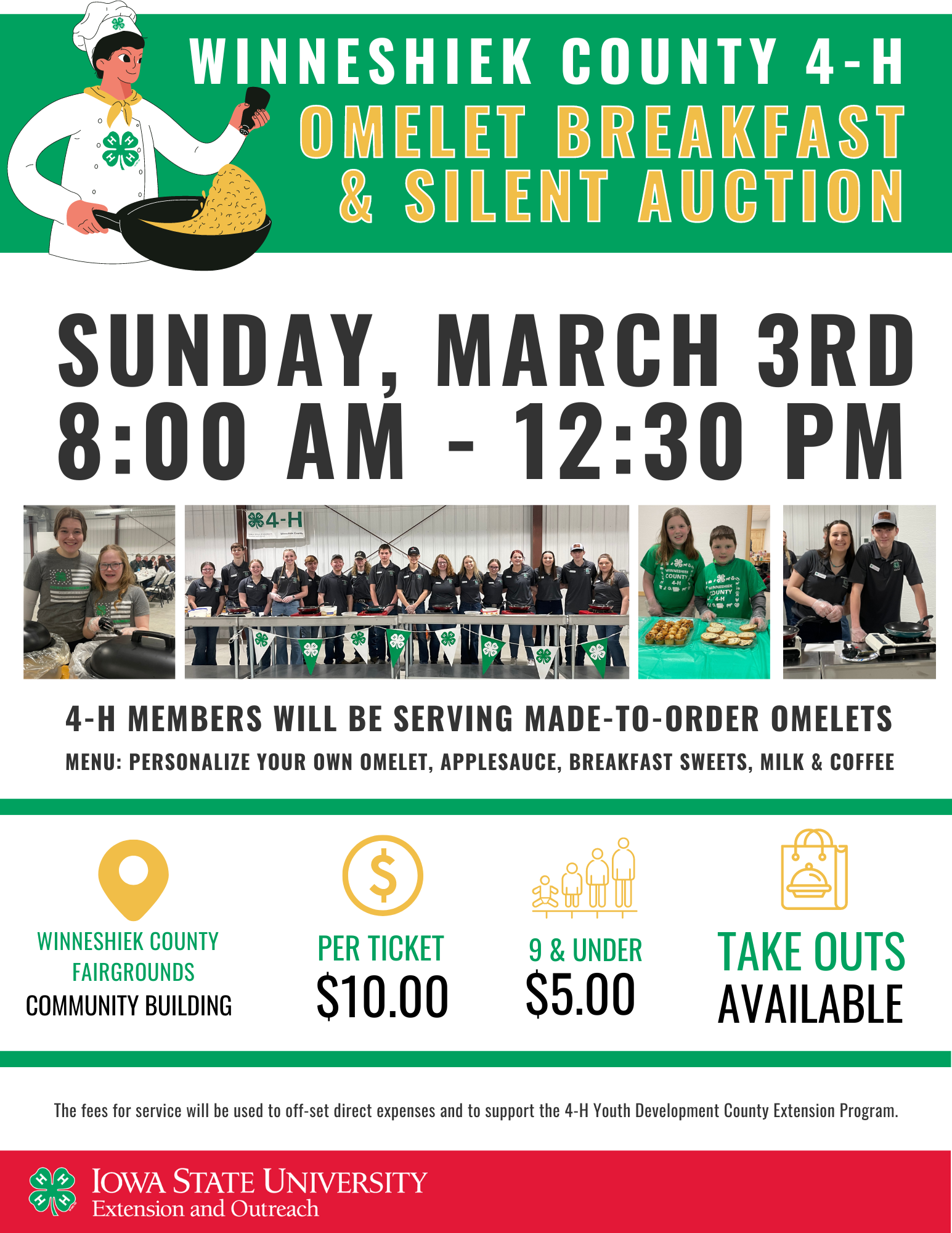 2024 Winneshiek County 4H Omelet Breakfast & Silent Auction Decorah Now